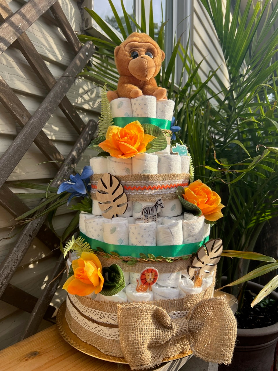Gâteau de couches fille maman koala - Cadeau naissance Original
